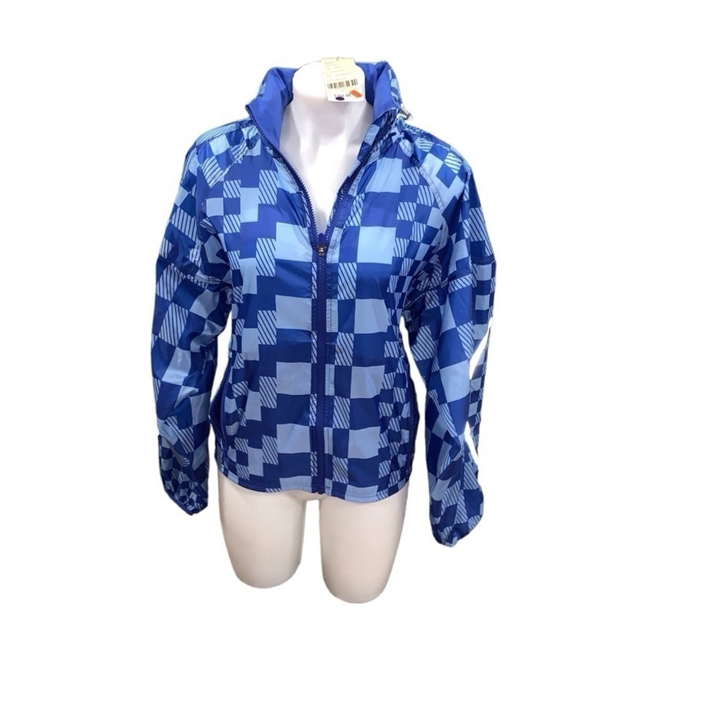Sweaty Betty pack away jacket with hood blue size xl - Picture 4 of 6